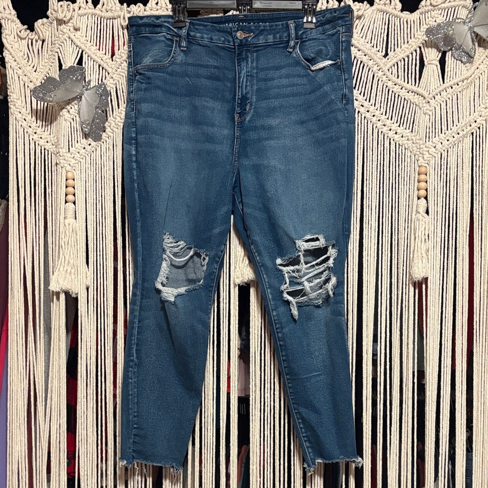 American Eagle Outfitters Curvy Super High-Rise Jegging size 20 short Stretch